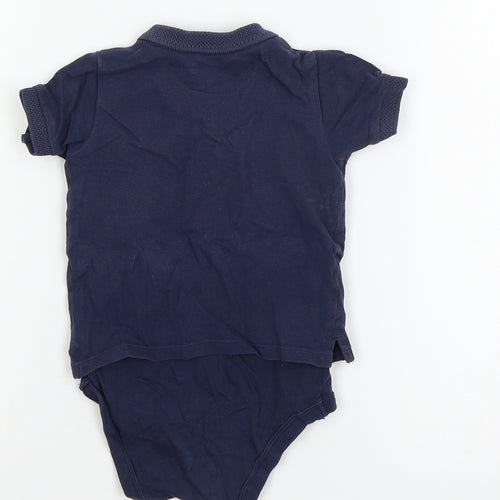 TU Boys Blue  Jersey Babygrow One-Piece Size 12-18 Months