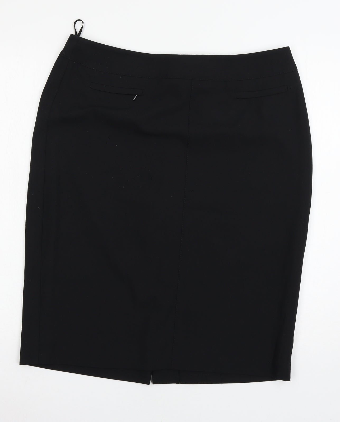 Marks and Spencer Womens Black  Rayon A-Line Skirt Size 26