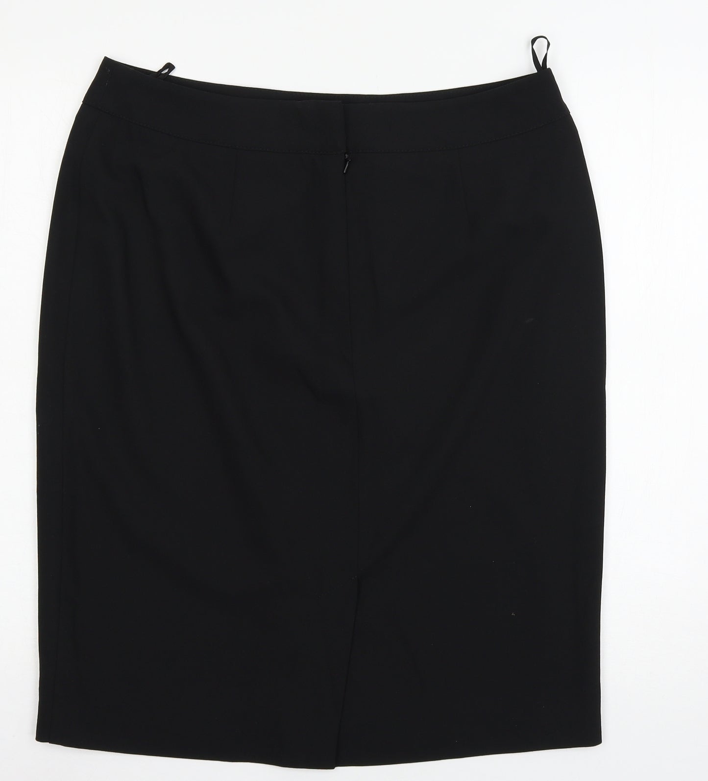Marks and Spencer Womens Black  Rayon A-Line Skirt Size 26