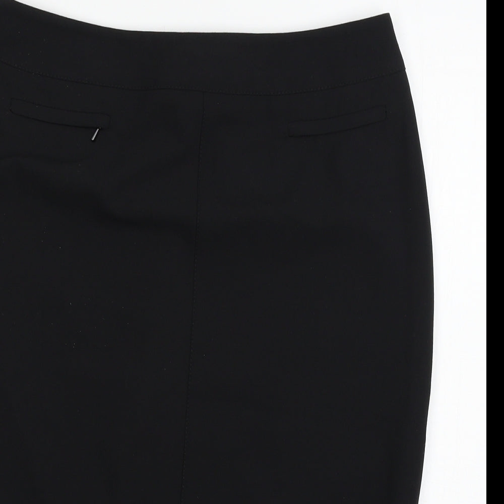 Marks and Spencer Womens Black  Rayon A-Line Skirt Size 26