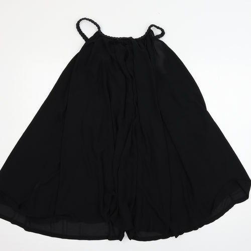 Gossip Womens Black  Chiffon Basic Tank Size M