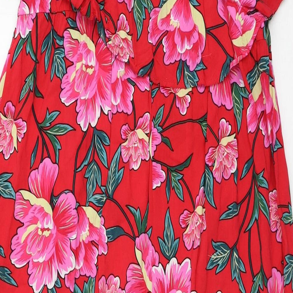 Capsule Womens Red Floral  Slip Dress  Size 26