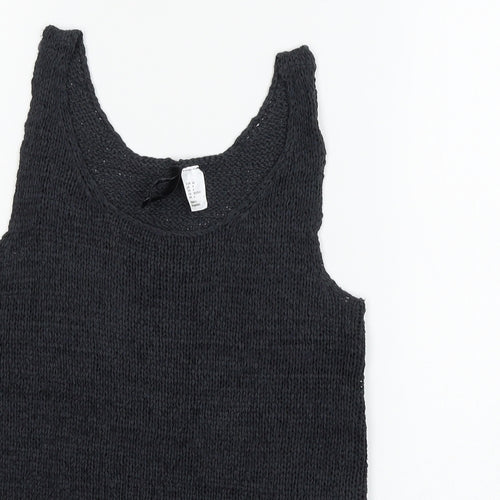 Divided Womens Grey  Knit Basic Tank Size 6