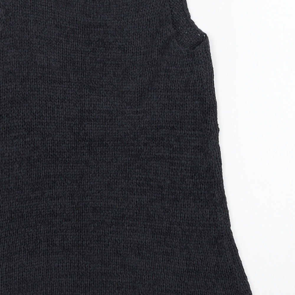 Divided Womens Grey  Knit Basic Tank Size 6