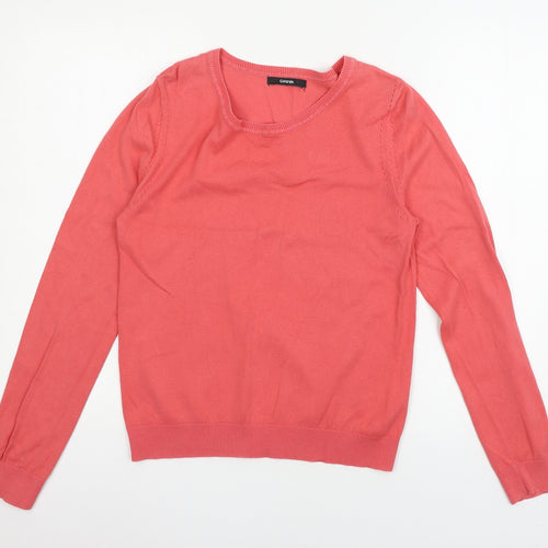 George Womens Pink  Knit Pullover Jumper Size 12