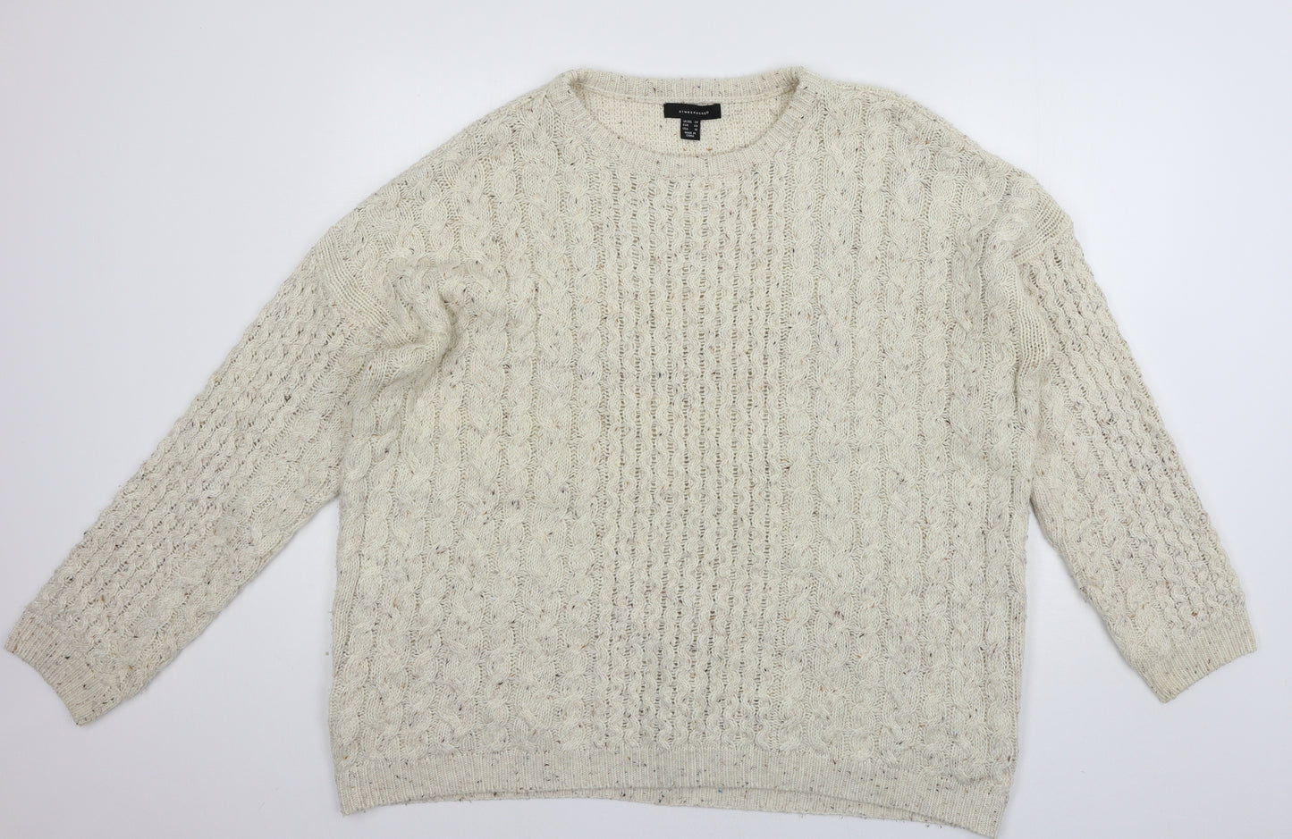 Atmosphere Womens Ivory  Knit Pullover Jumper Size 20