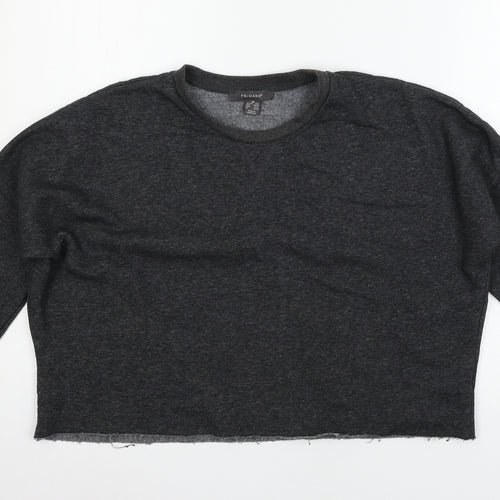Primark Womens Grey  Jersey Pullover Sweatshirt Size 6