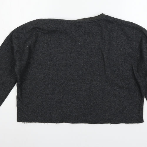 Primark Womens Grey  Jersey Pullover Sweatshirt Size 6