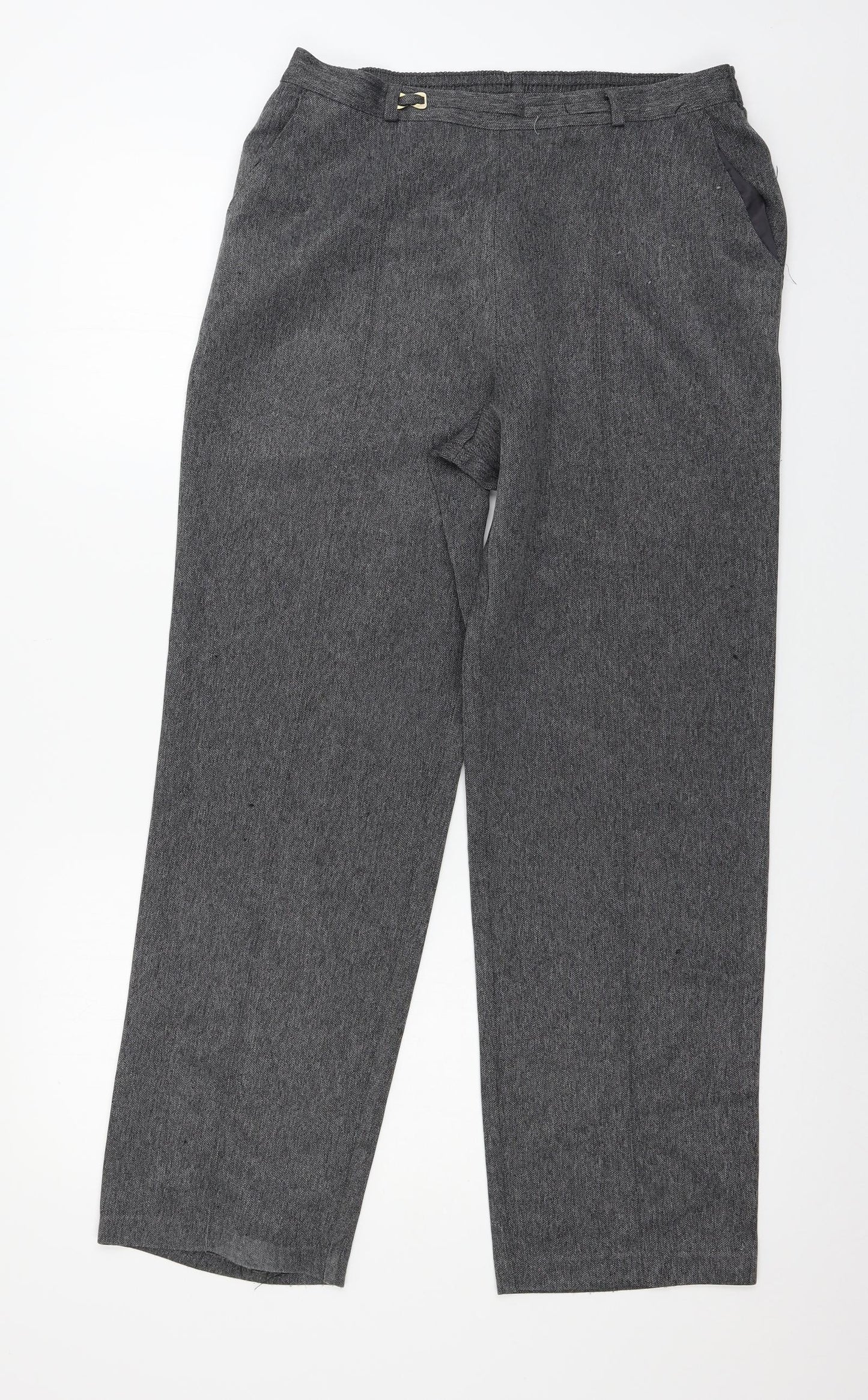 Marks and Spencer Womens Grey   Trousers  Size 12 L27 in