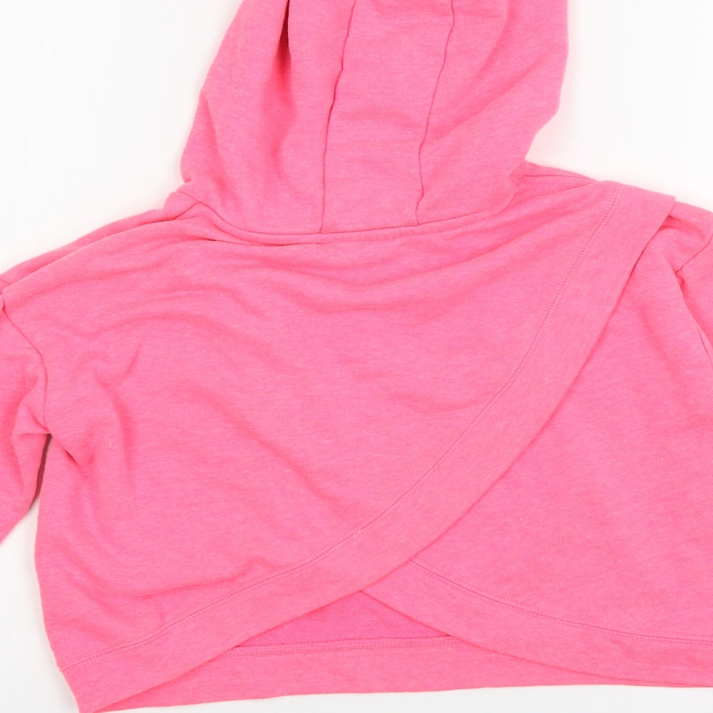 Dunnes Girls Pink  Jersey Pullover Hoodie Size 10-11 Years  - Great love