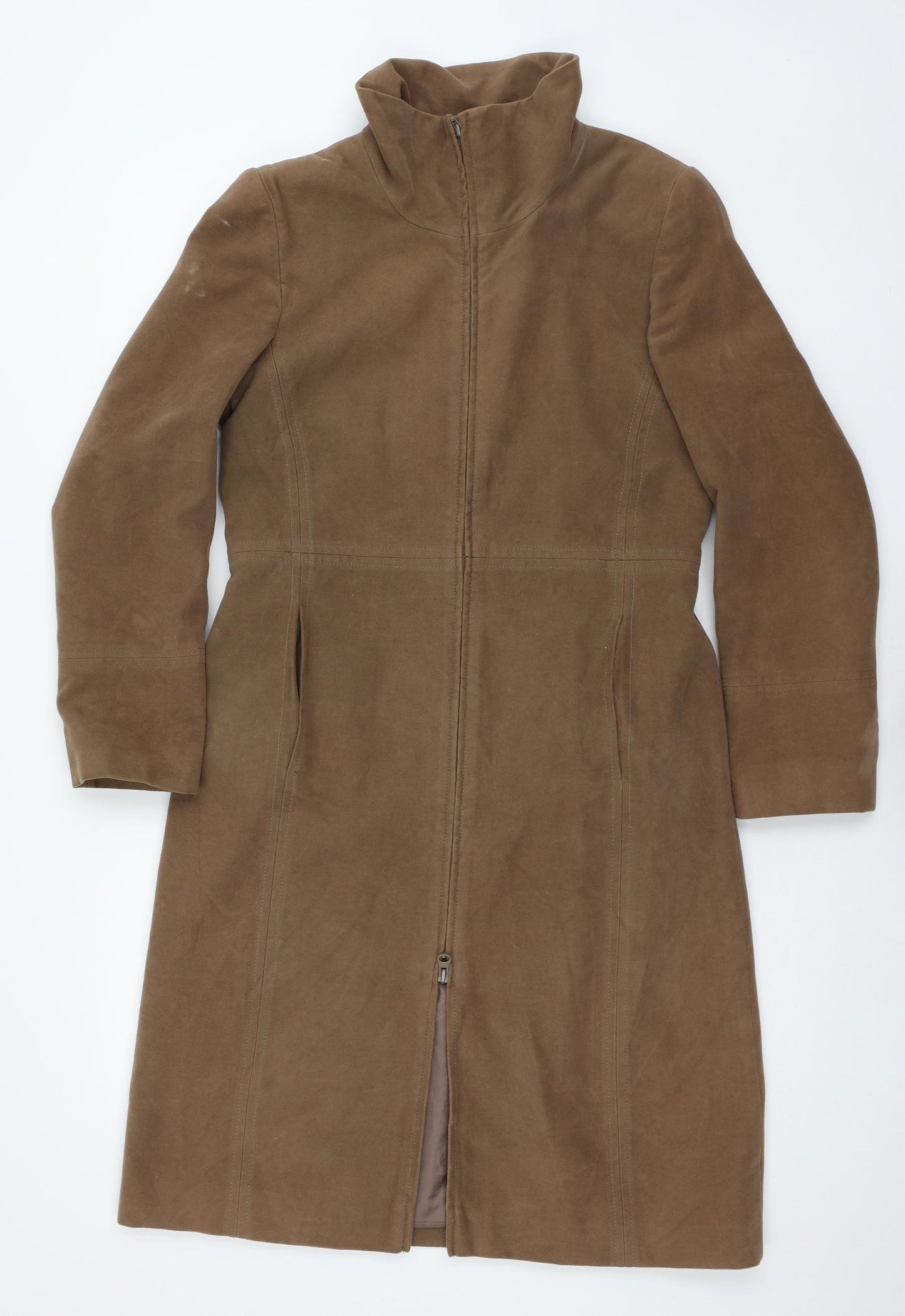 Dorothy Perkins Womens Brown   Overcoat Coat Size 12