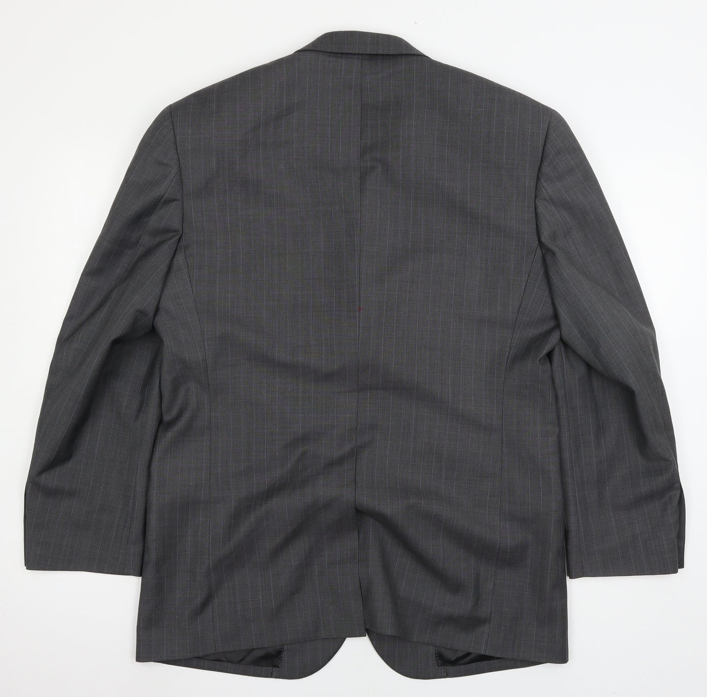 NEXT Mens Grey Striped  Jacket Suit Jacket Size L