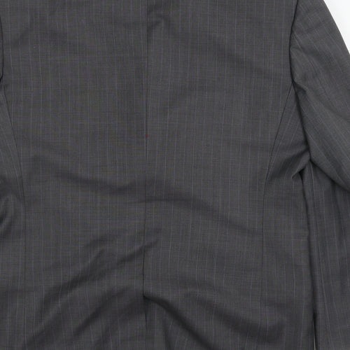 NEXT Mens Grey Striped  Jacket Suit Jacket Size L