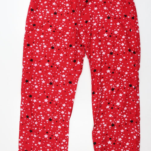 TU Womens Red Geometric  Top Pyjama Set Size 20