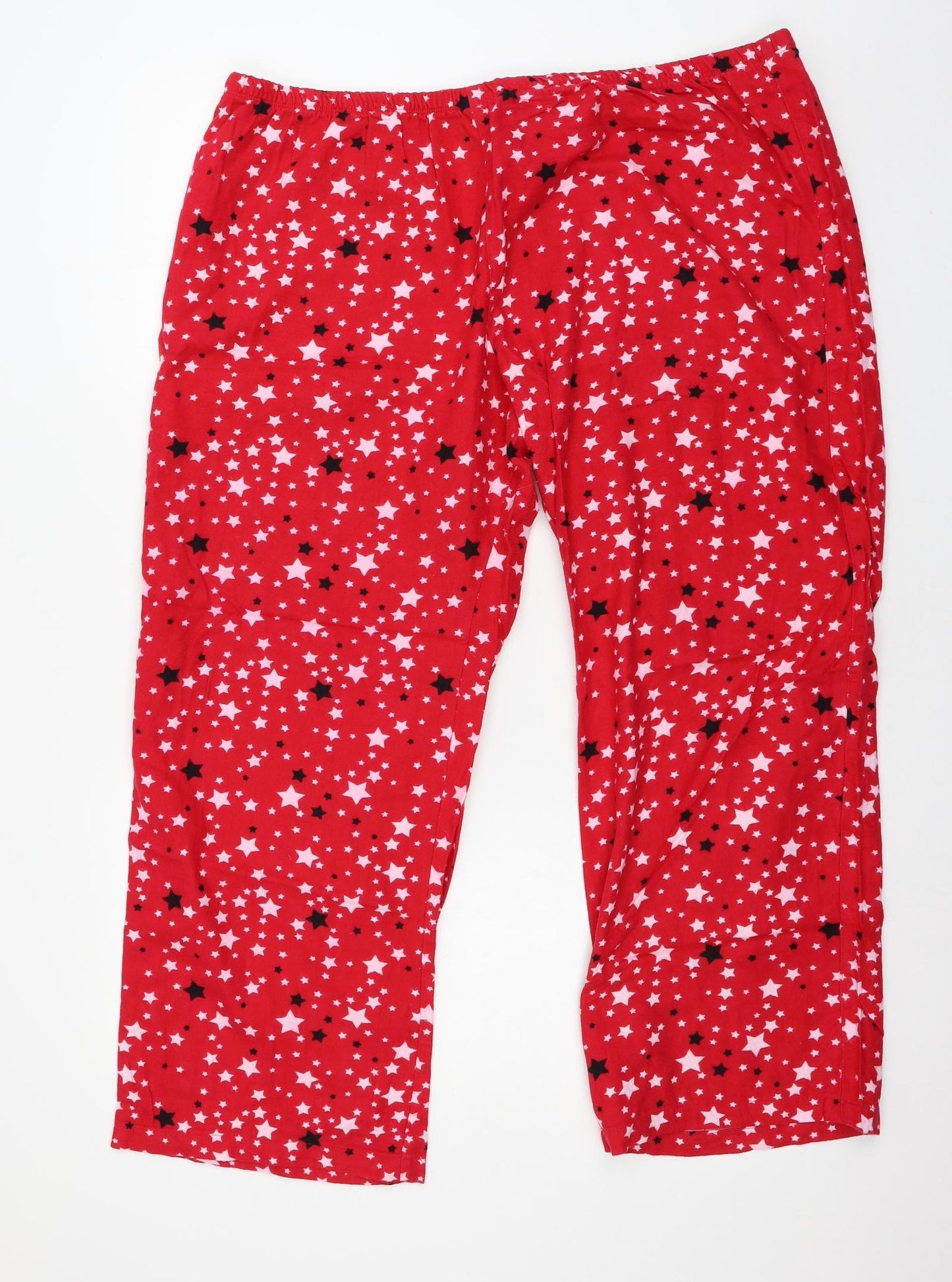 TU Womens Red Geometric  Top Pyjama Set Size 20