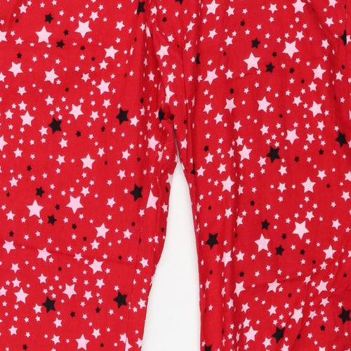 TU Womens Red Geometric  Top Pyjama Set Size 20