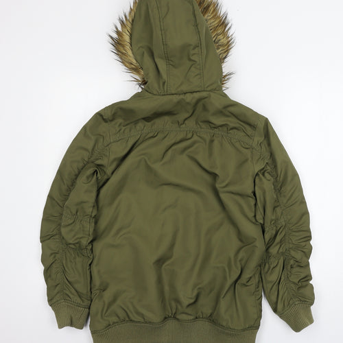 NEXT Girls Green   Parka Coat Size 12 Years