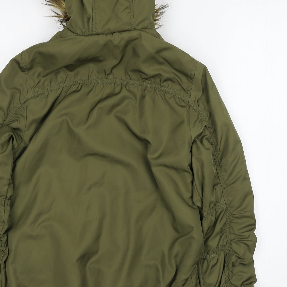 NEXT Girls Green   Parka Coat Size 12 Years