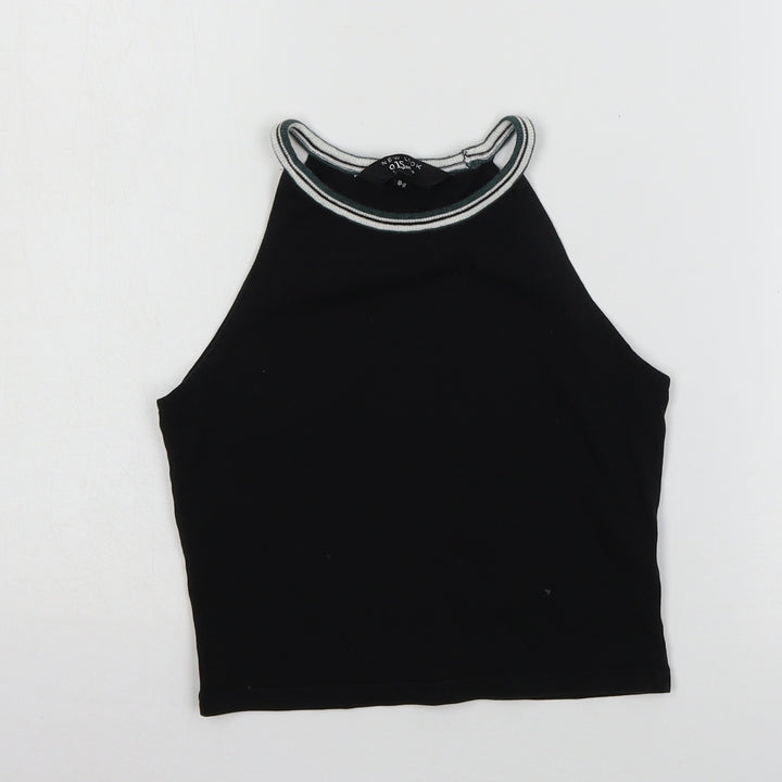 New Look Girls Black  Jersey Basic Tank Size 10-11 Years