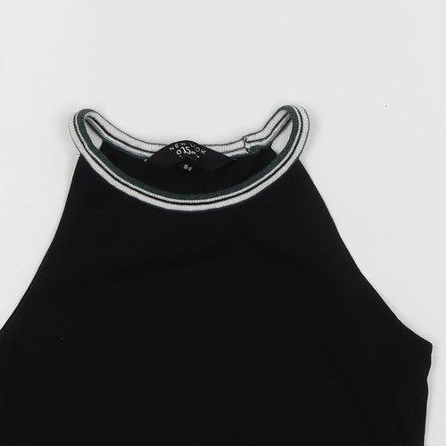 New Look Girls Black  Jersey Basic Tank Size 10-11 Years