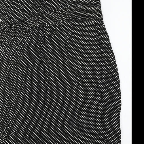 Masai Womens Black Polka Dot  A-Line  Size XL