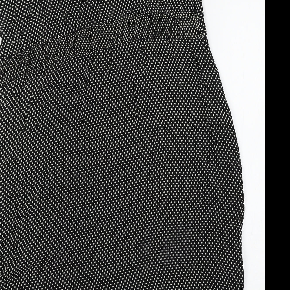 Masai Womens Black Polka Dot  A-Line  Size XL