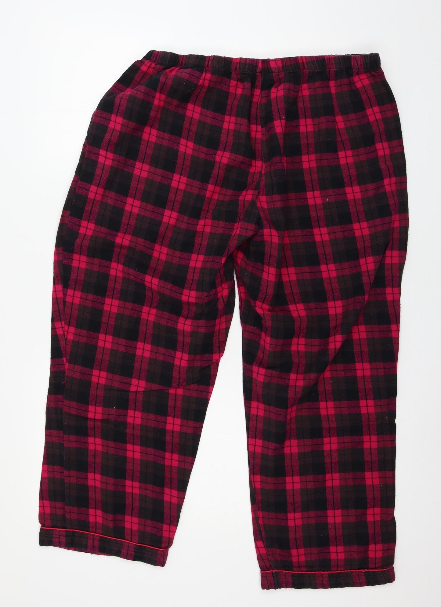 Very Womens Pink Plaid  Capri Pyjama Pants Size 20