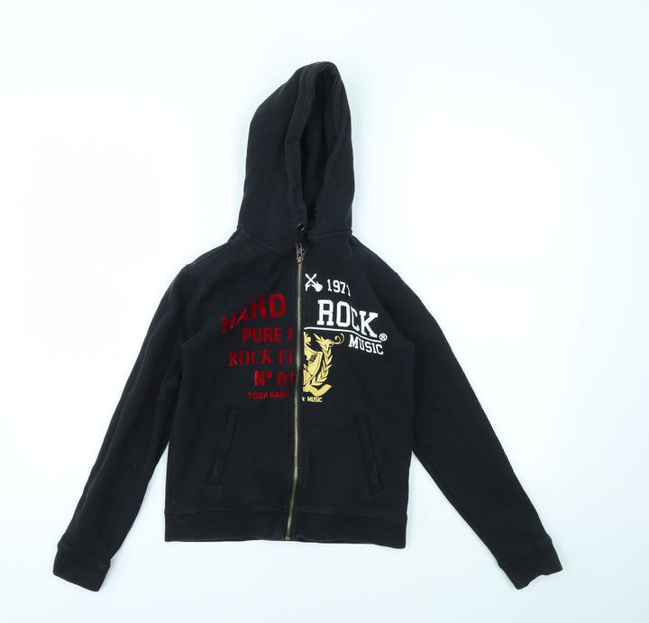 Hard Rock Boys Black   Full Zip Jumper Size M