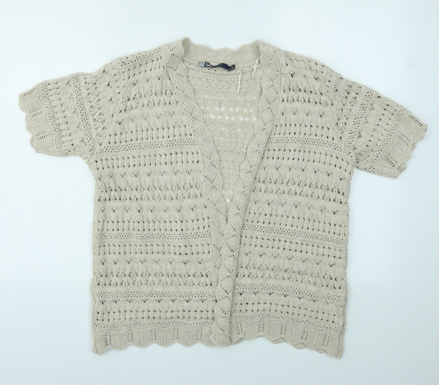 ISLE Womens Beige   Cardigan Jumper Size M
