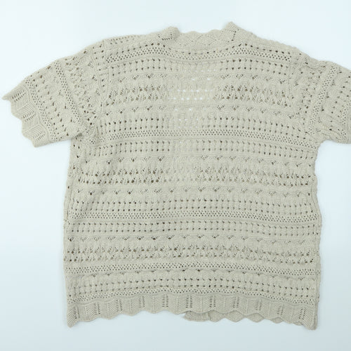ISLE Womens Beige   Cardigan Jumper Size M