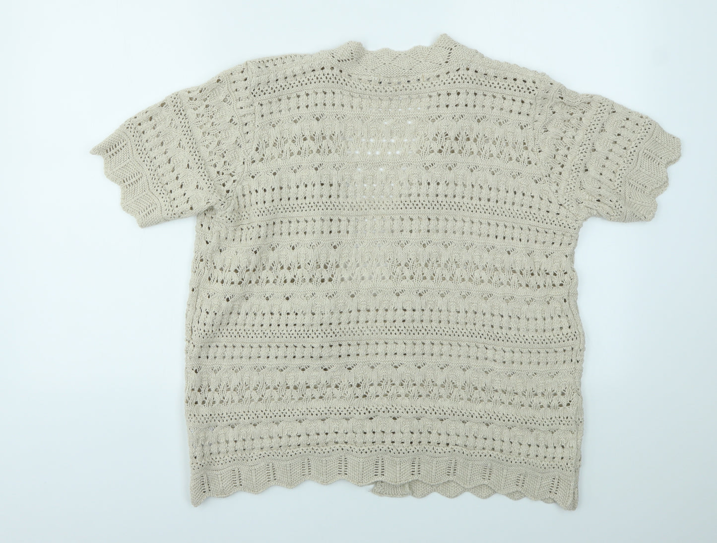 ISLE Womens Beige   Cardigan Jumper Size M