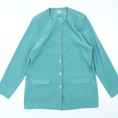 Travelling Light Womens Blue   Jacket Blazer Size L