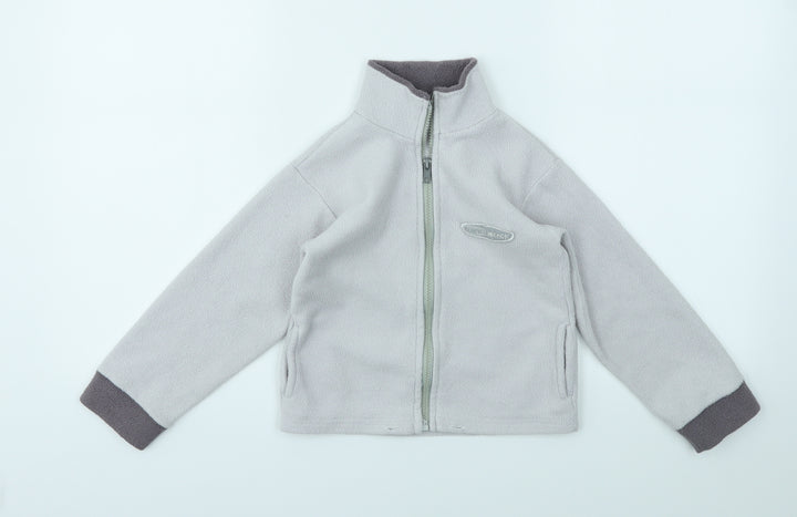 Preworn Boys Green   Full Zip Sweatshirt Size 5-6 Years