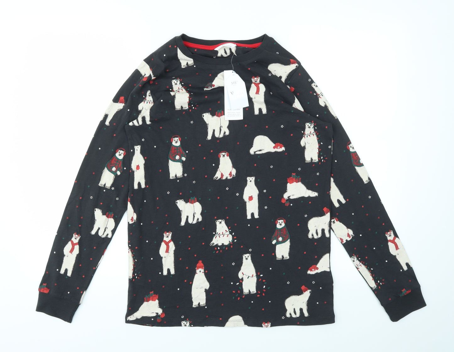 M&S Girls Multicoloured Animal Print  Top Lounge Set Size 12-13 Years