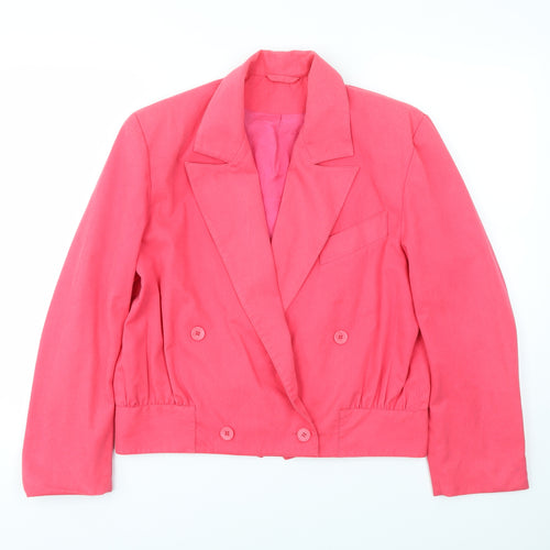 Bickler Womens Orange   Jacket Blazer Size 12