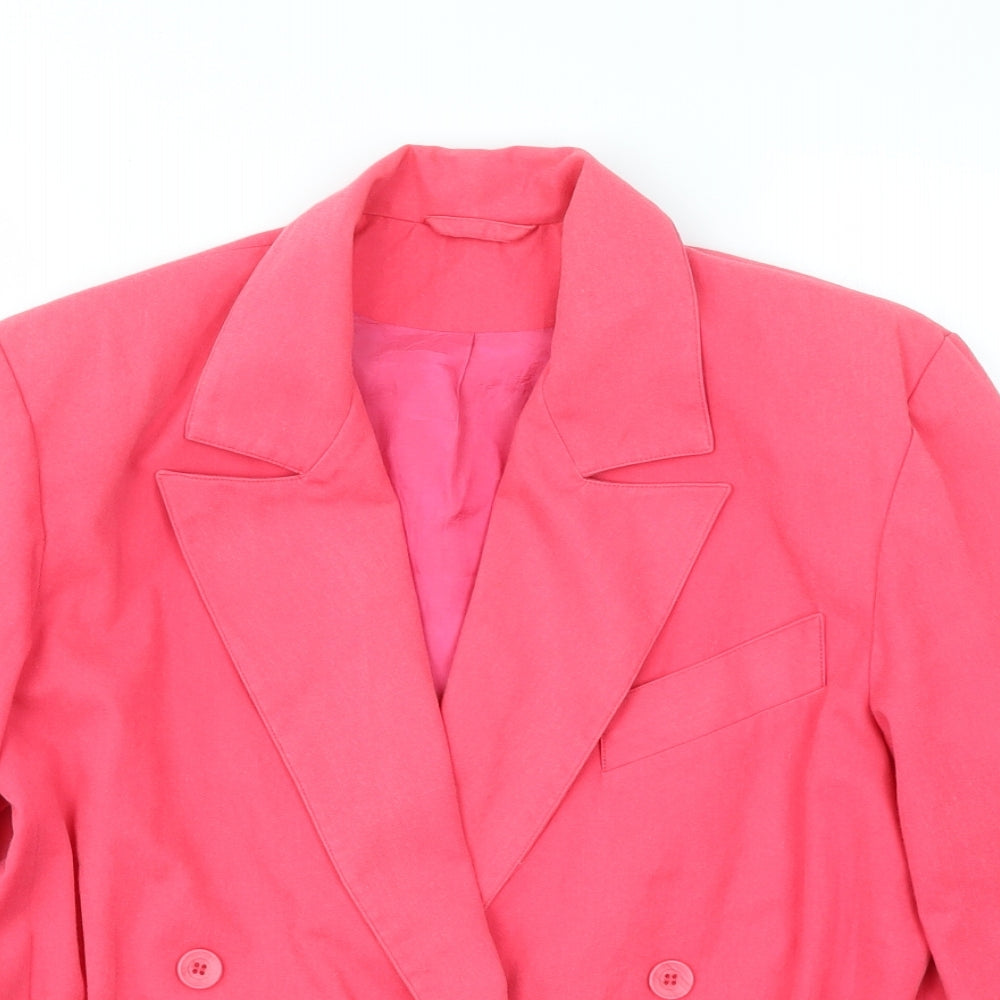 Bickler Womens Orange   Jacket Blazer Size 12