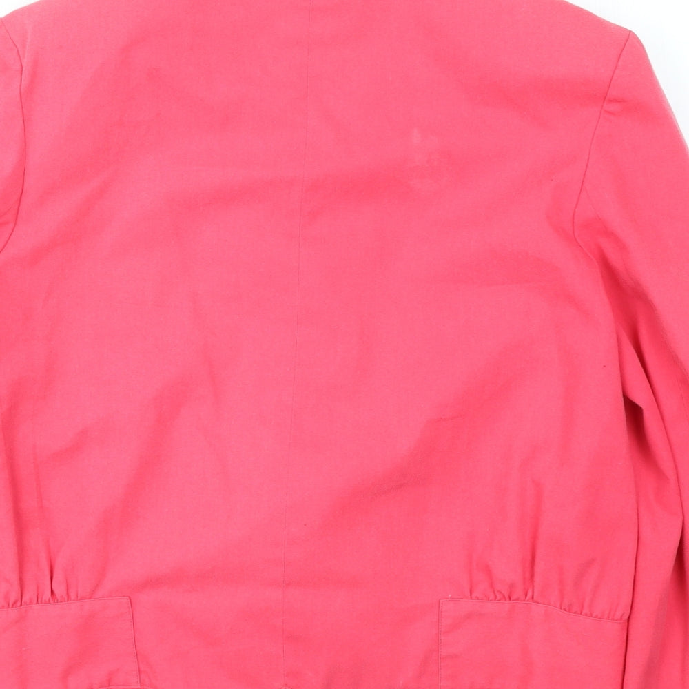 Bickler Womens Orange   Jacket Blazer Size 12