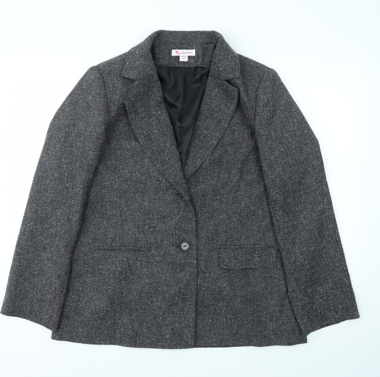 Glamorosa Womens Grey   Jacket Blazer Size 14