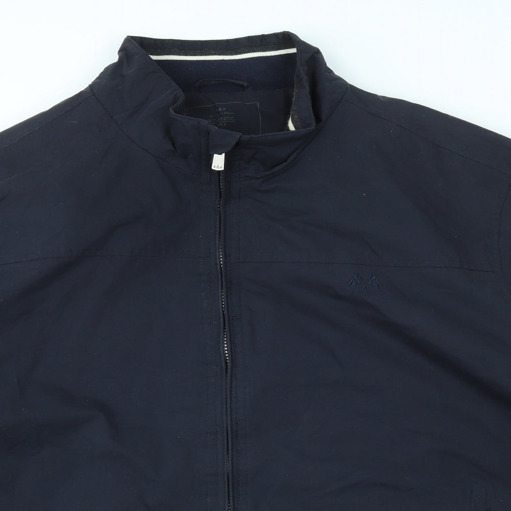 Atlantic Bay Mens Blue   Jacket Coat Size XL