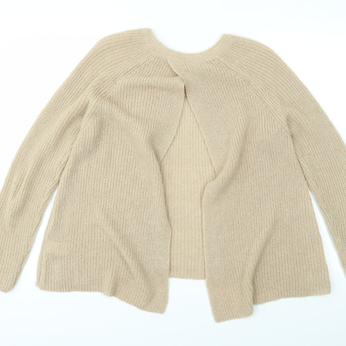 M&S Womens Beige   Pullover Jumper Size 12