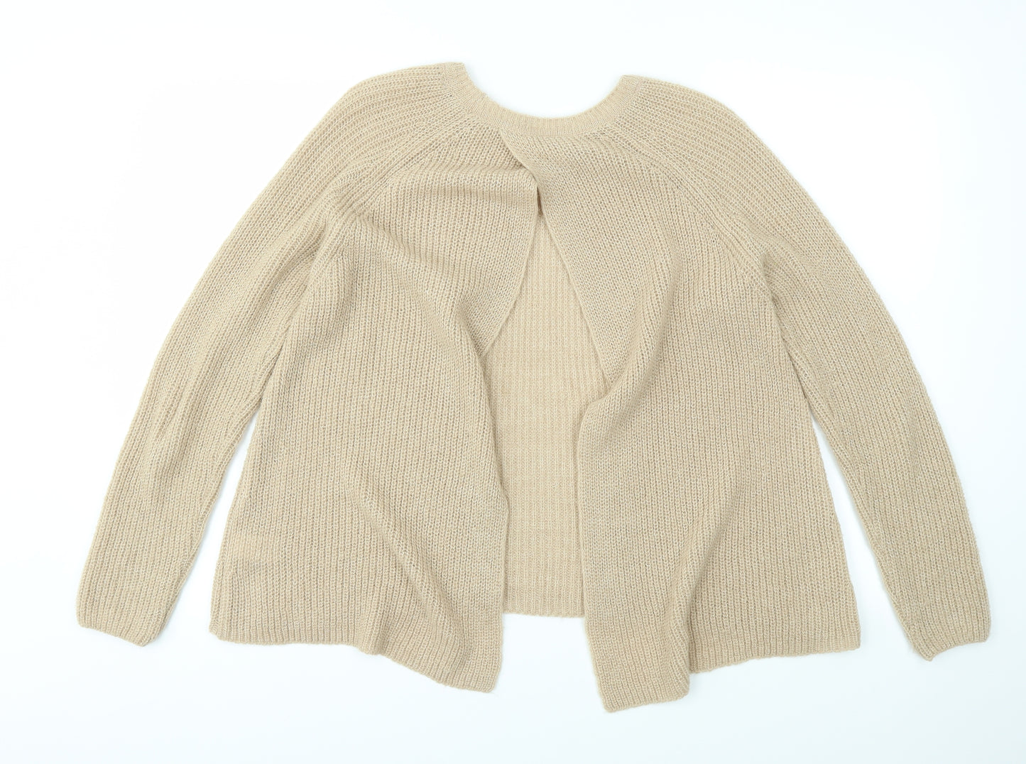 M&S Womens Beige   Pullover Jumper Size 12