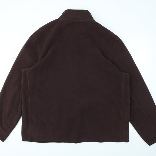 TU Mens Brown   Full Zip Hoodie Size XL