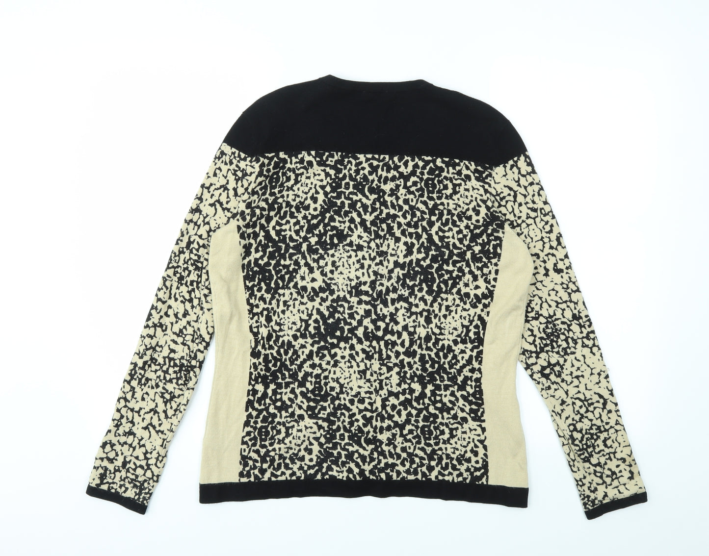 PLANET Womens Multicoloured Animal Print  Cardigan Jumper Size S