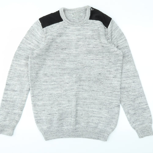 TU Mens Grey   Pullover Sweatshirt Size S