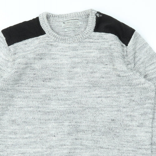 TU Mens Grey   Pullover Sweatshirt Size S