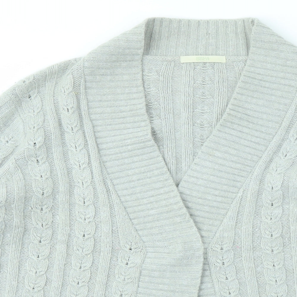 M&S Womens Grey   Cardigan Jumper Size 20