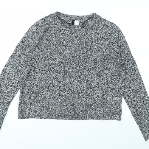 H&M Womens Grey   Pullover Jumper Size M