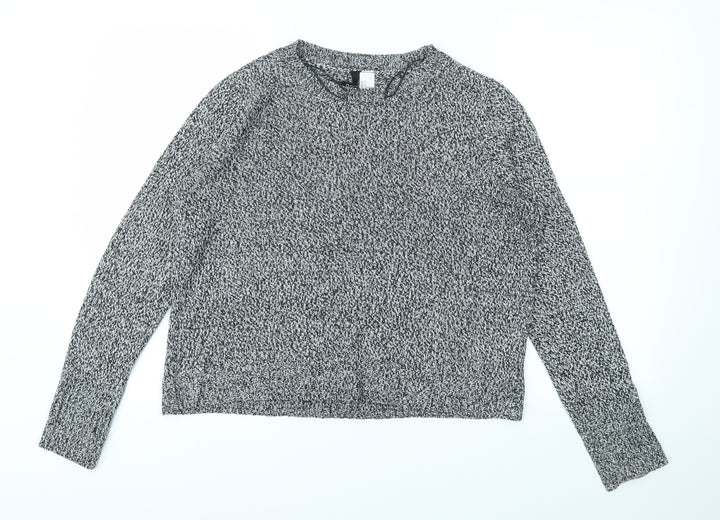 H&M Womens Grey   Pullover Jumper Size M