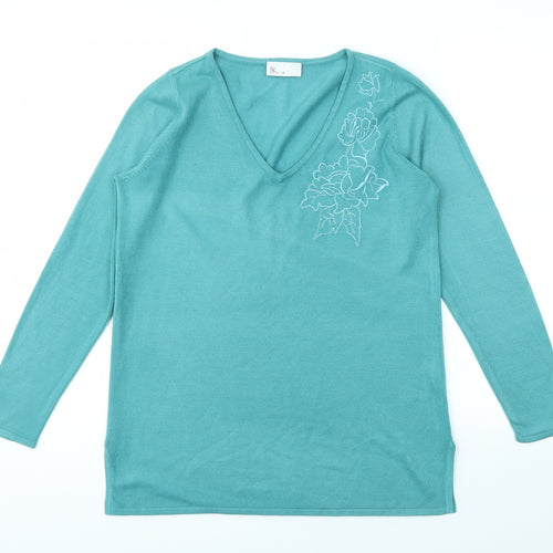 BHS Womens Green   Pullover Jumper Size 10