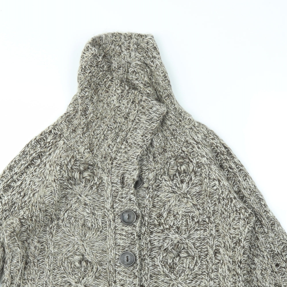 M&Co Womens Brown   Cardigan Jumper Size M